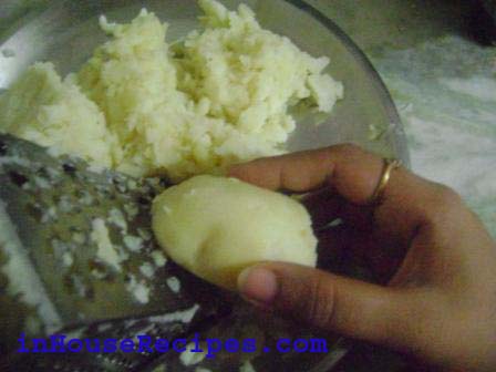 Grate the boiled Potatoes